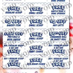 Golly G's Coupon Card